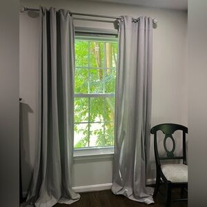 West Elm linen/cotton curtain panels
